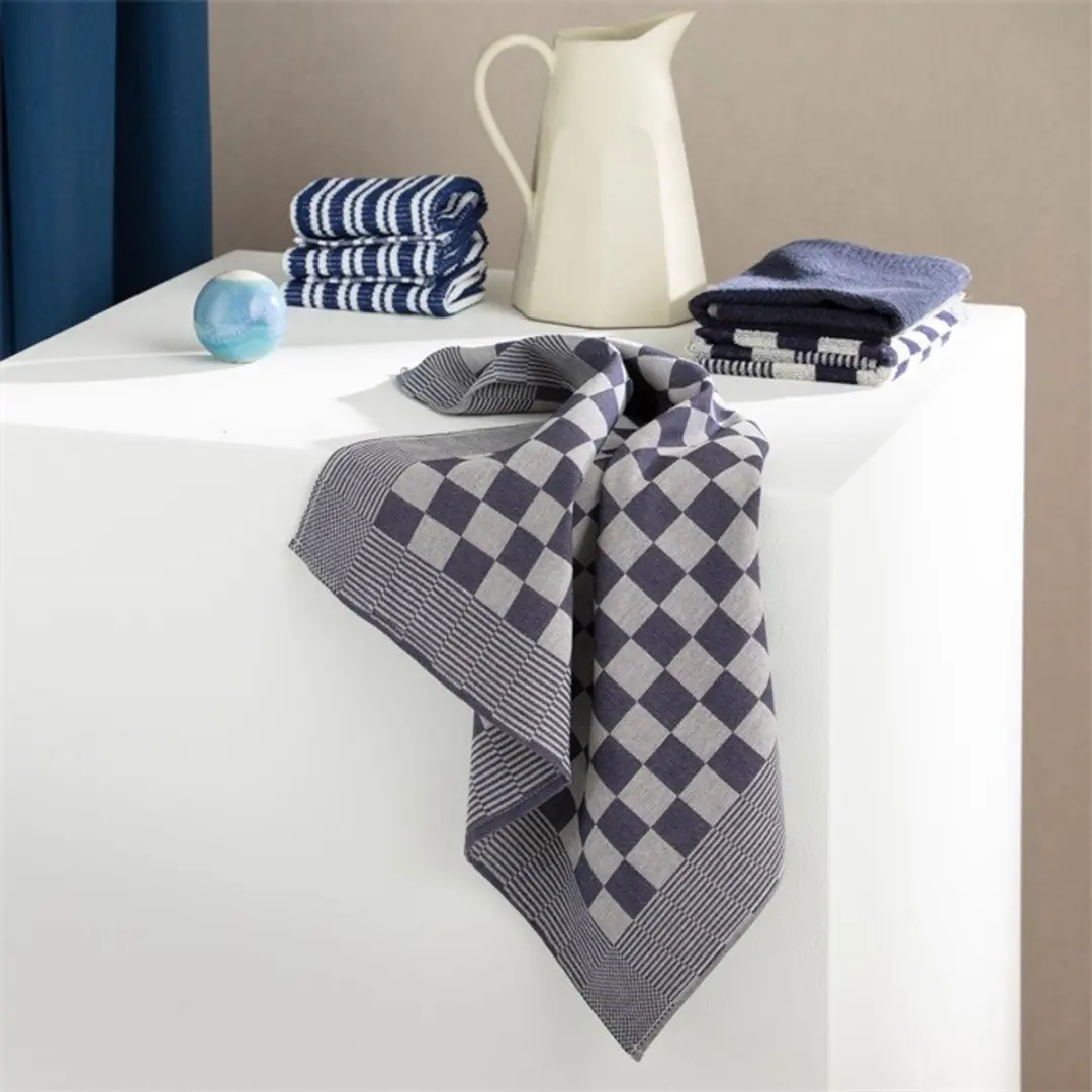 DDDDD Keukendoek Barbeque - Blauw - 6 Stuks 50x55cm