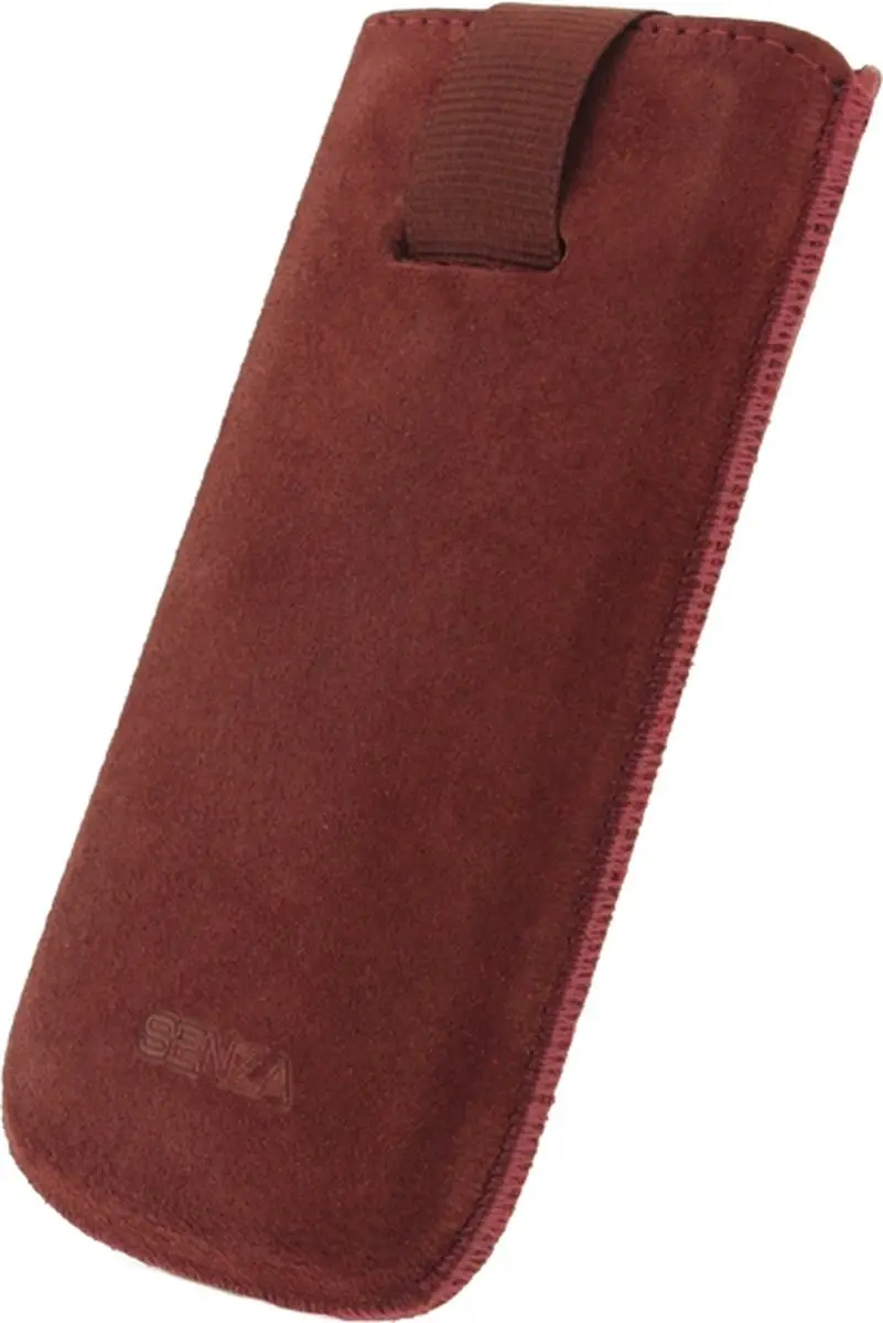 Senza Slide Serie Echt Leer Insteekhoes - Rusty Red - SEN-SSCRR-SIL