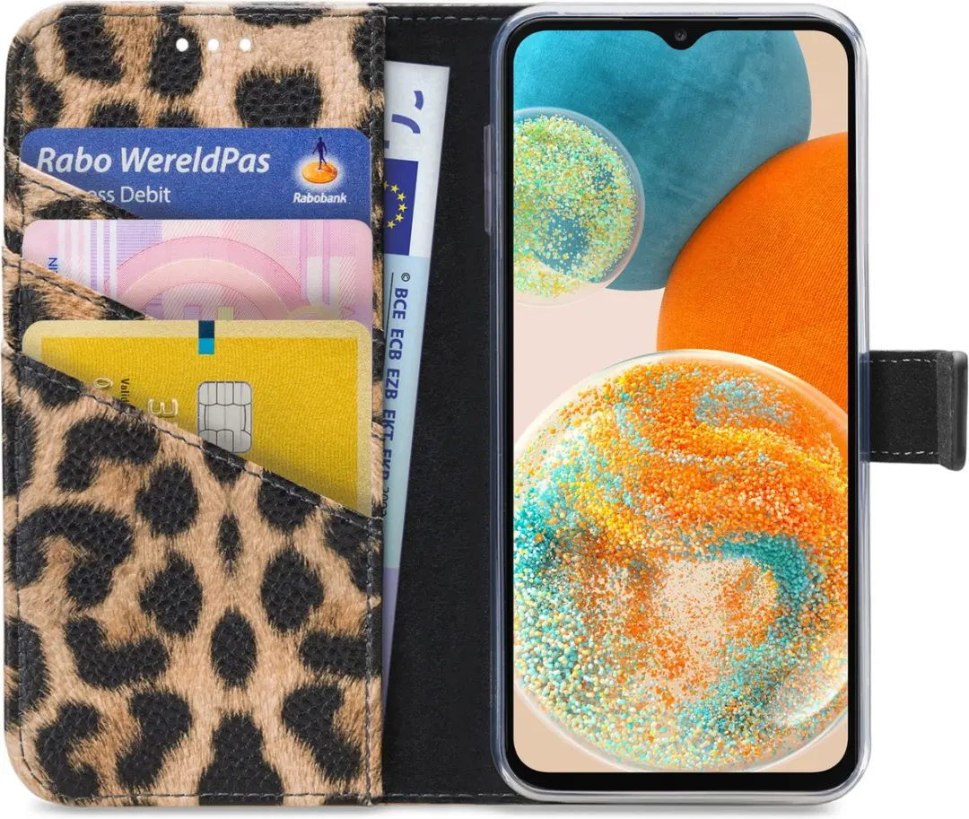 My Style MSFWLT1353 Telefoonhoesje Samsung Galaxy A23 - Leopard - afbeelding 6 van 6