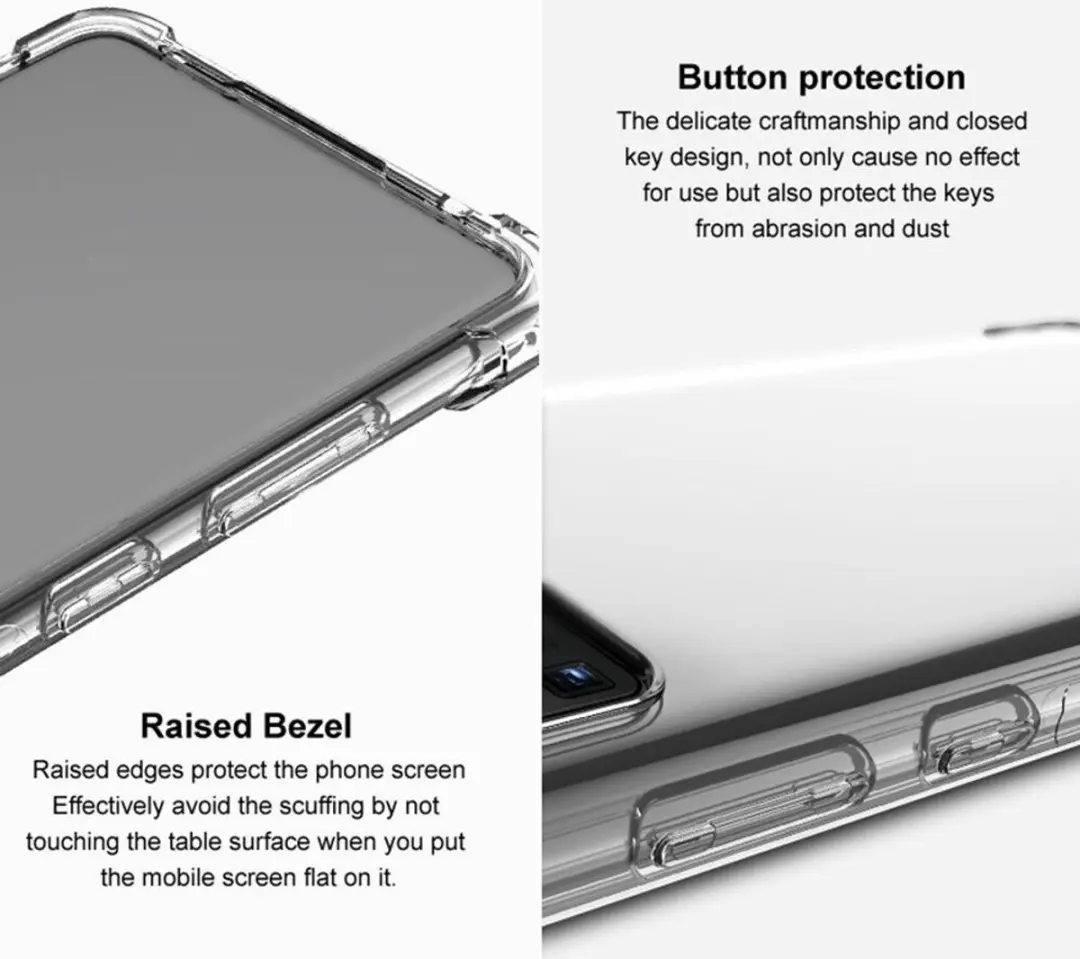 Imak Motorola Edge 30 Fusion Hoesje - Transparant Zwart