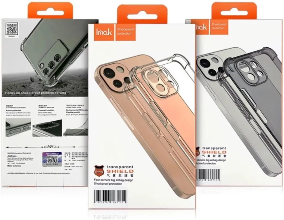 Imak Motorola Edge 30 Fusion Hoesje - Transparant Zwart