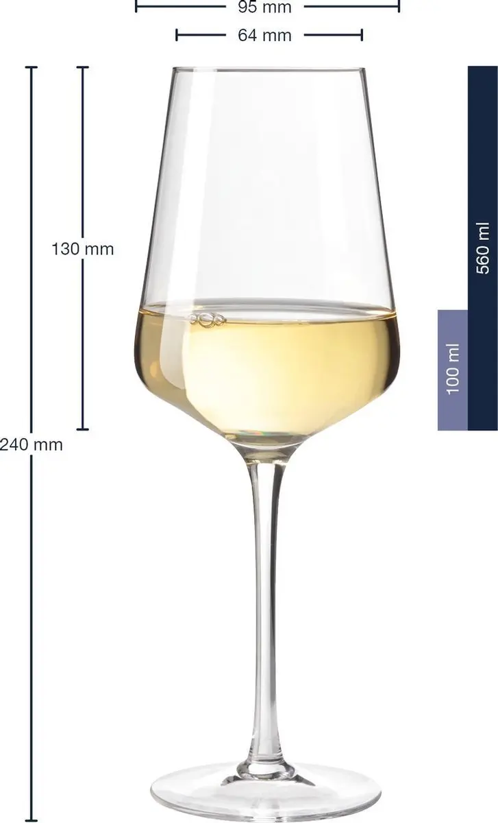 Leonardo Puccini Wijnglazen 560ml - 6 Stuks