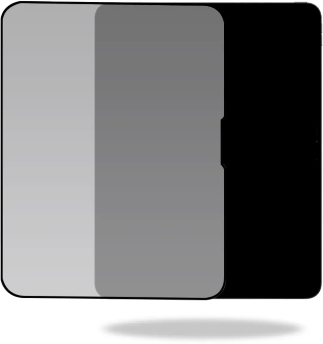Mobilize iPad Pro 13 (2024) Screenprotector Privacy - Zwart