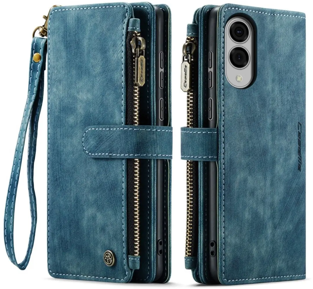 Caseme C30 Book Case Hoesje Samsung Galaxy S25 Edge - Blauw