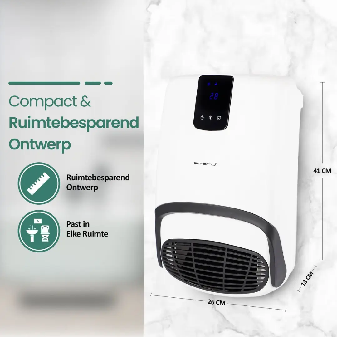 Emerio BH-123818 Badkamerkachel 2000W - Wit