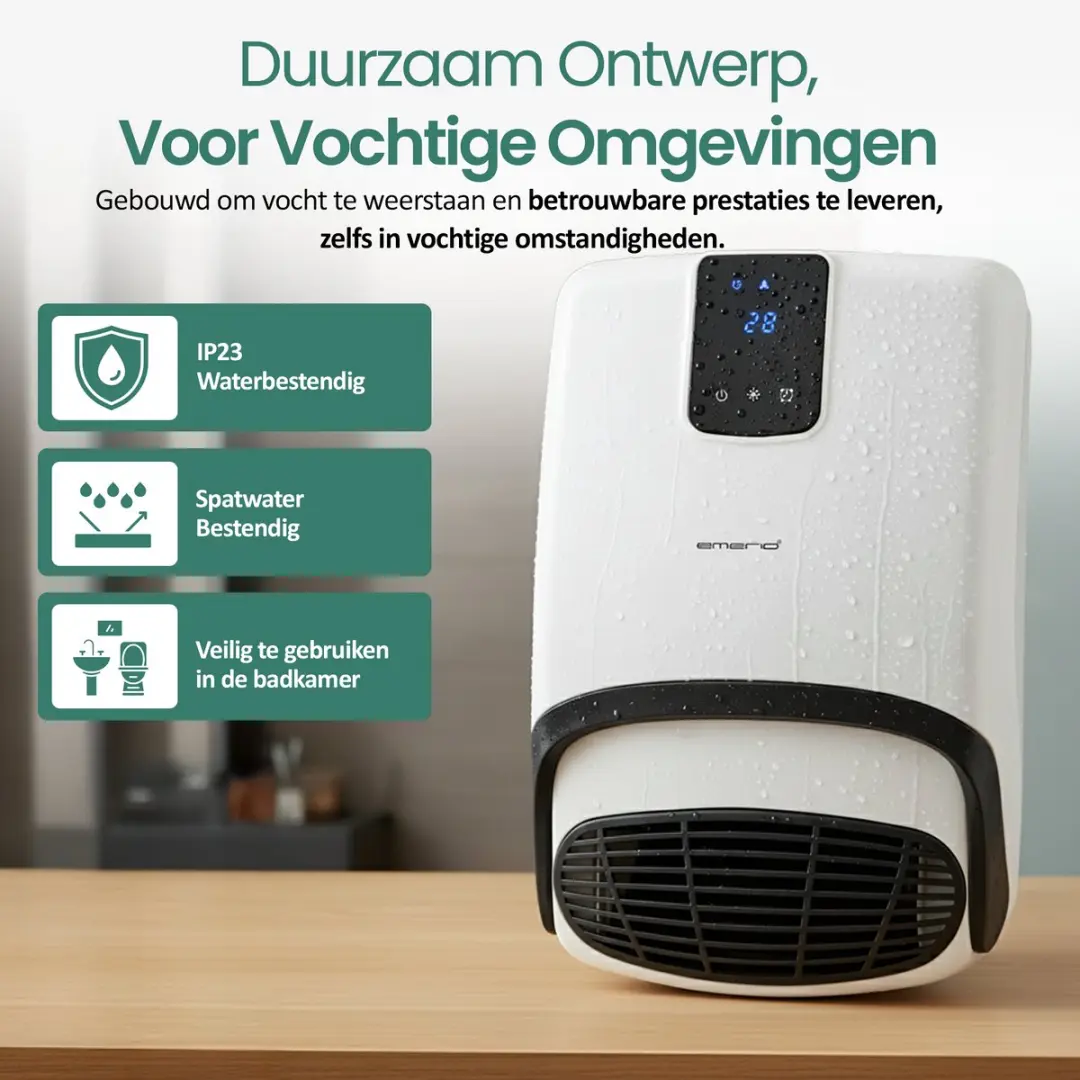 Emerio BH-123818 Badkamerkachel 2000W - Wit