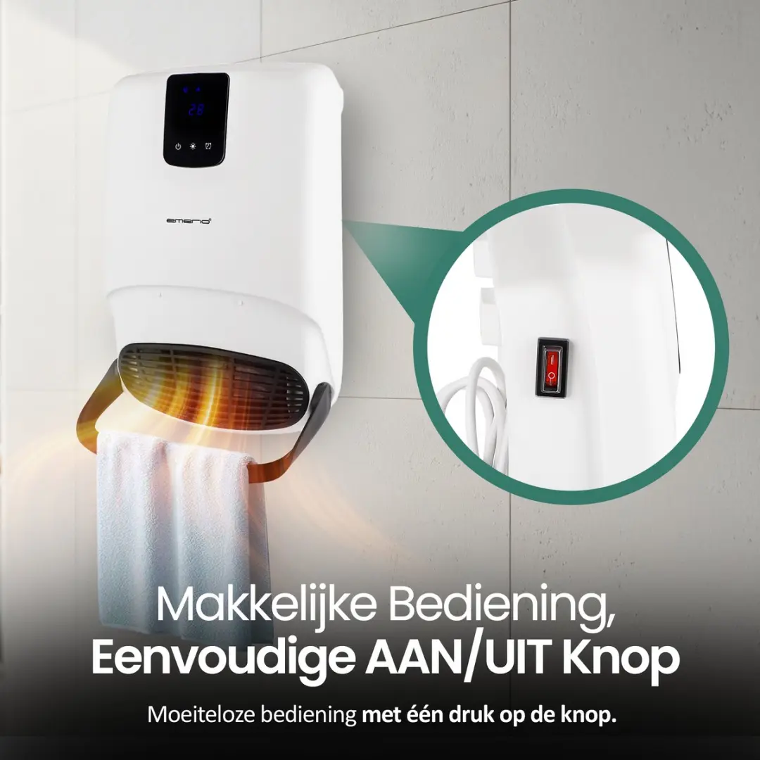 Emerio BH-123818 Badkamerkachel 2000W - Wit