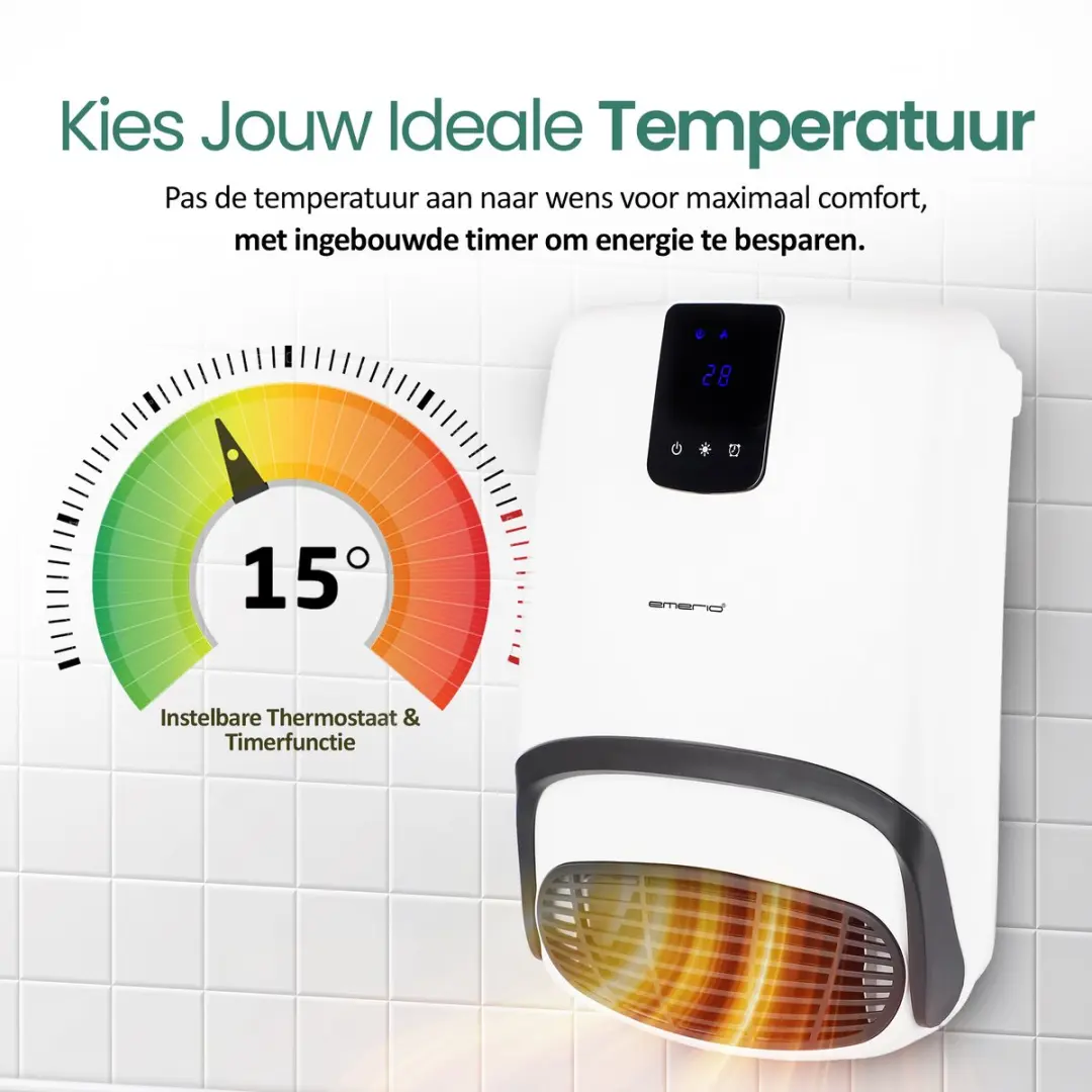 Emerio BH-123818 Badkamerkachel 2000W - Wit