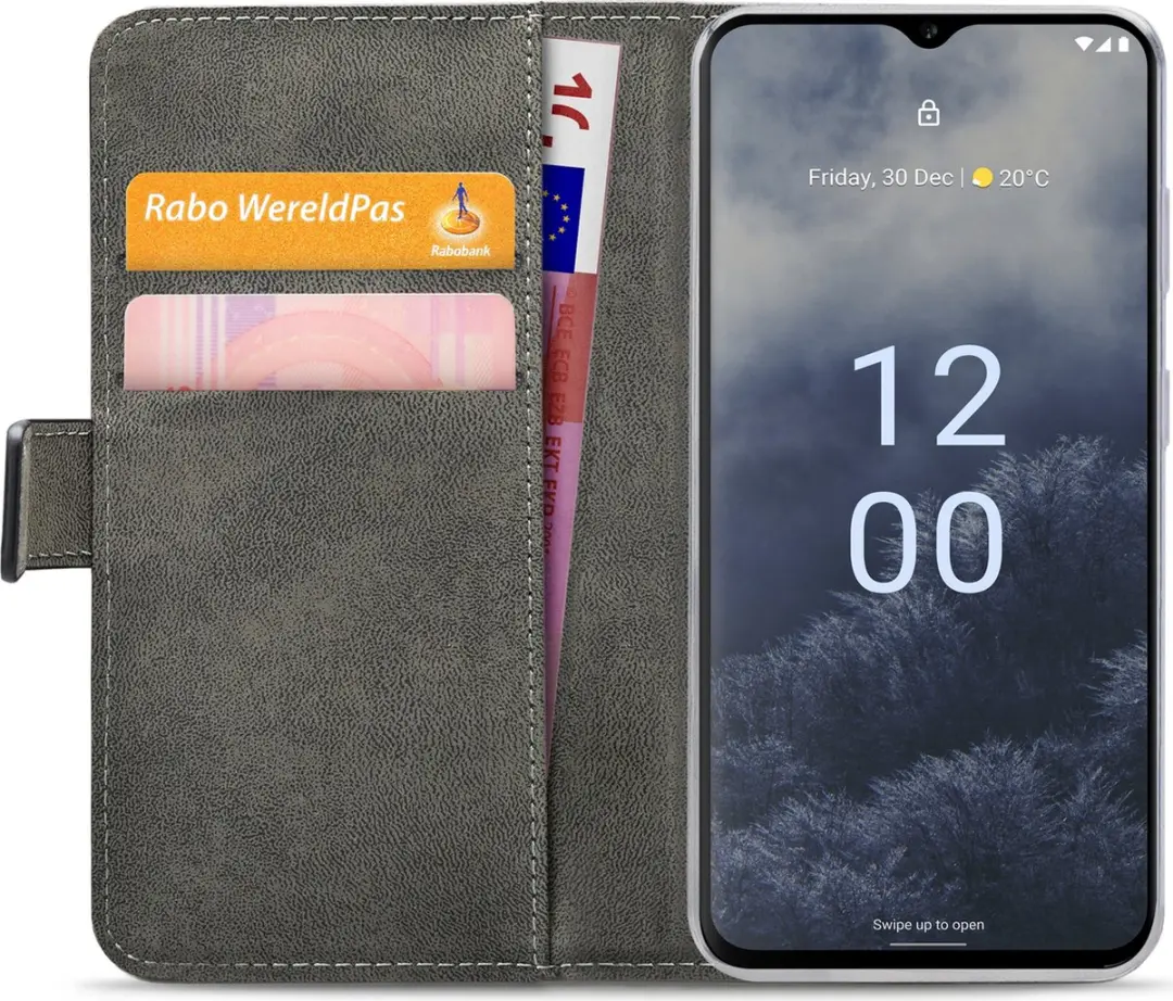 Mobilize Classic Gelly Wallet Bookcase Nokia G60 5G - Zwart - afbeelding 6 van 6