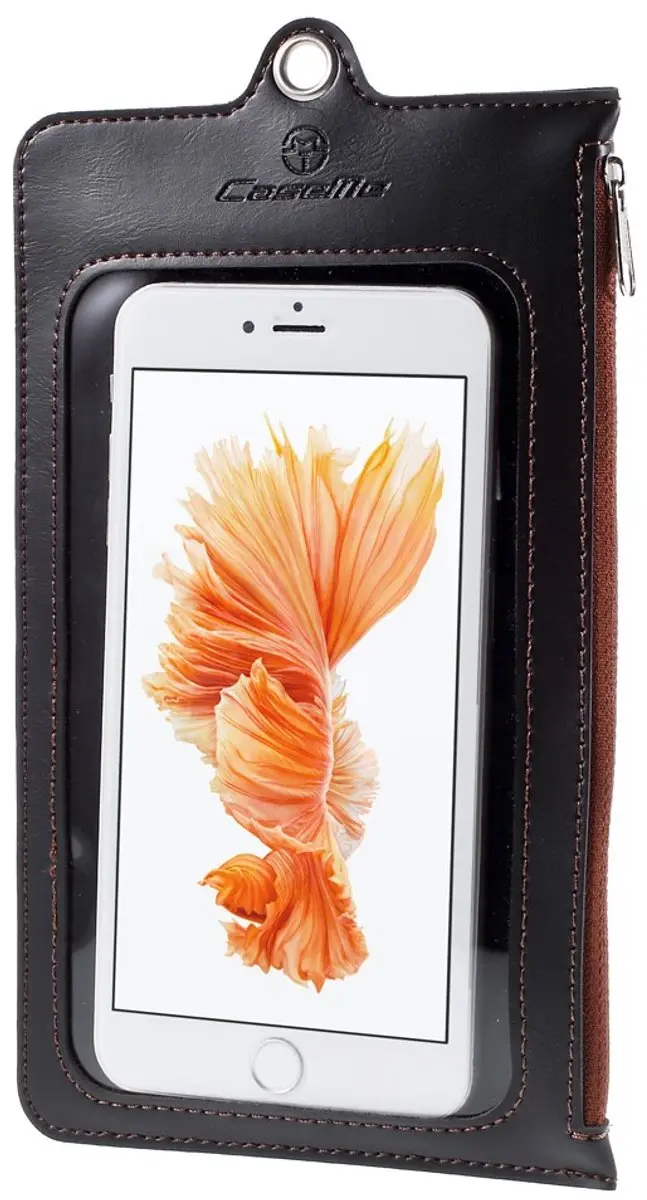 Caseme Lederen Touch Pouch Hoesje