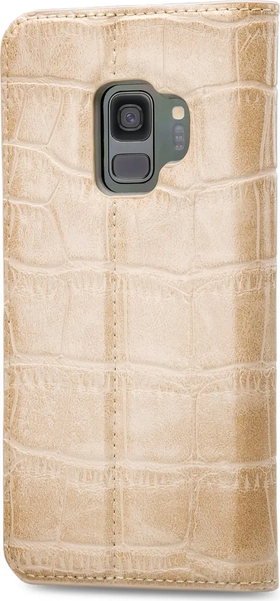 Mobilize Premium Gelly Bookcase Portemonnee Galaxy S9 - 3 Pasjes - Peanut Brown