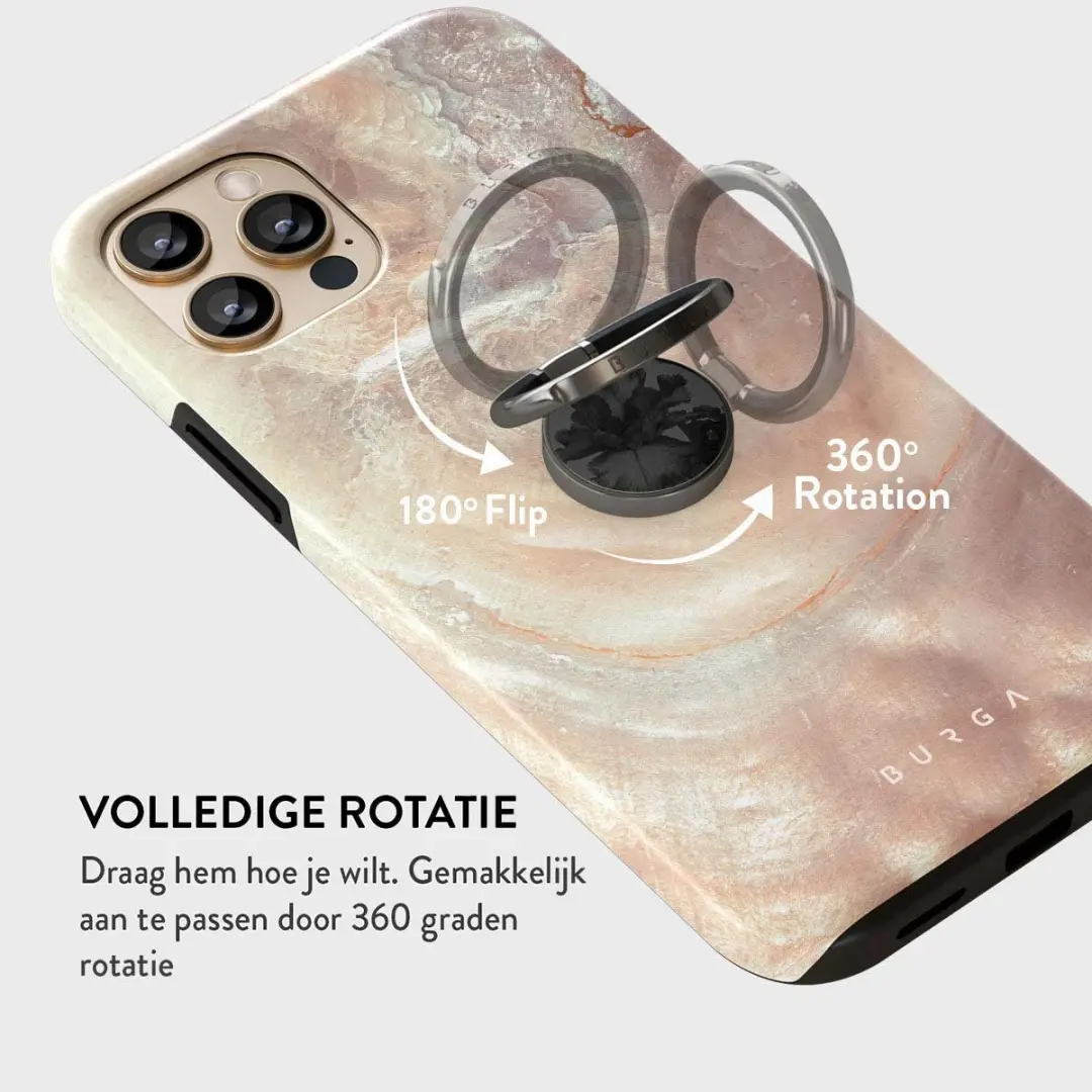 Burga Ringholder Gunmetal - Telefoonbutton