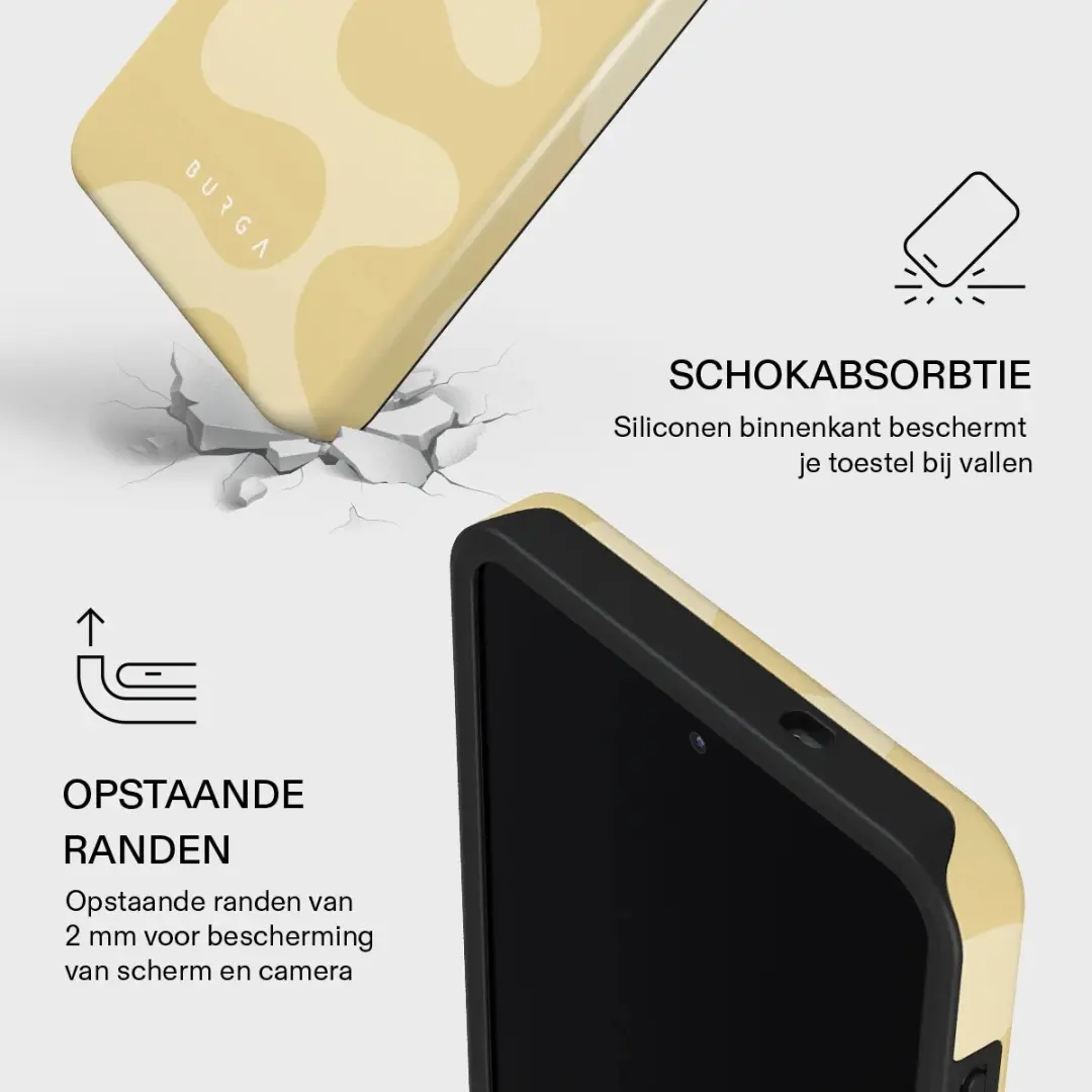Burga Tough Backcover iPhone 14 Glow - MagSafe - Geel