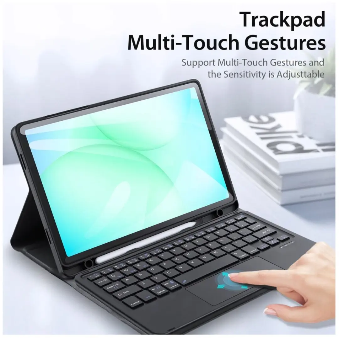 Dux Ducis Toetsenbordhoes Samsung Galaxy Tab A11 Plus - Zwart