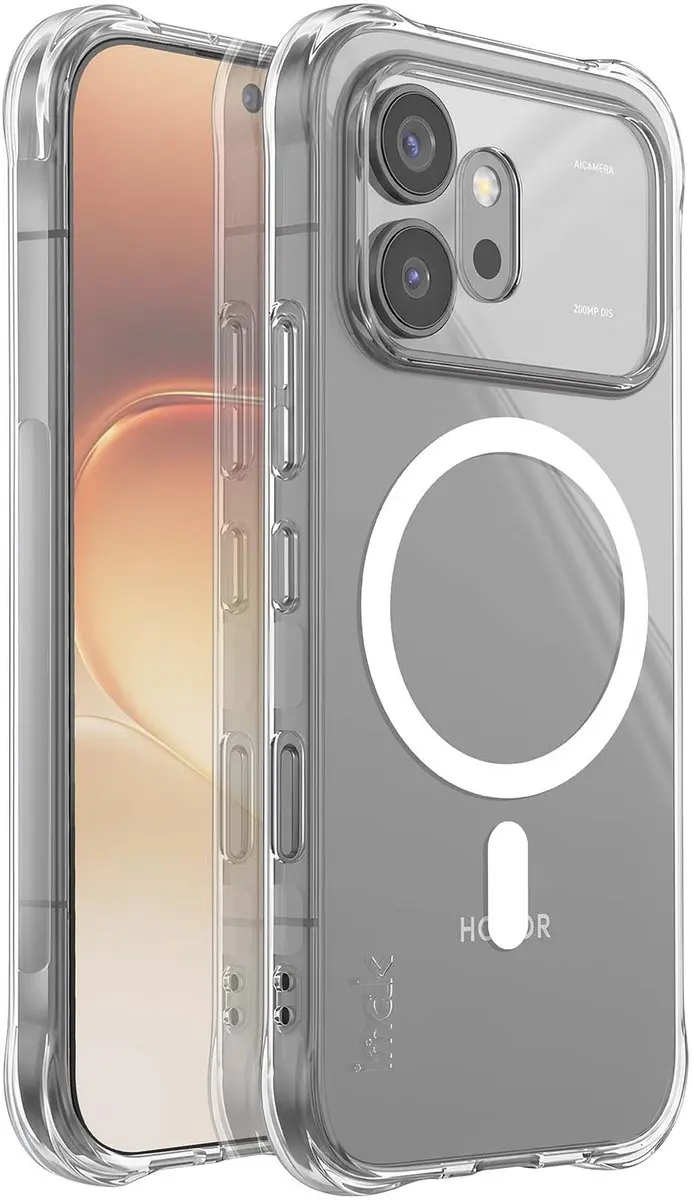 Imak Hoesje Honor 600 Schokbestendig Magnetisch - Transparant BACK-IMAK-MS-H600R