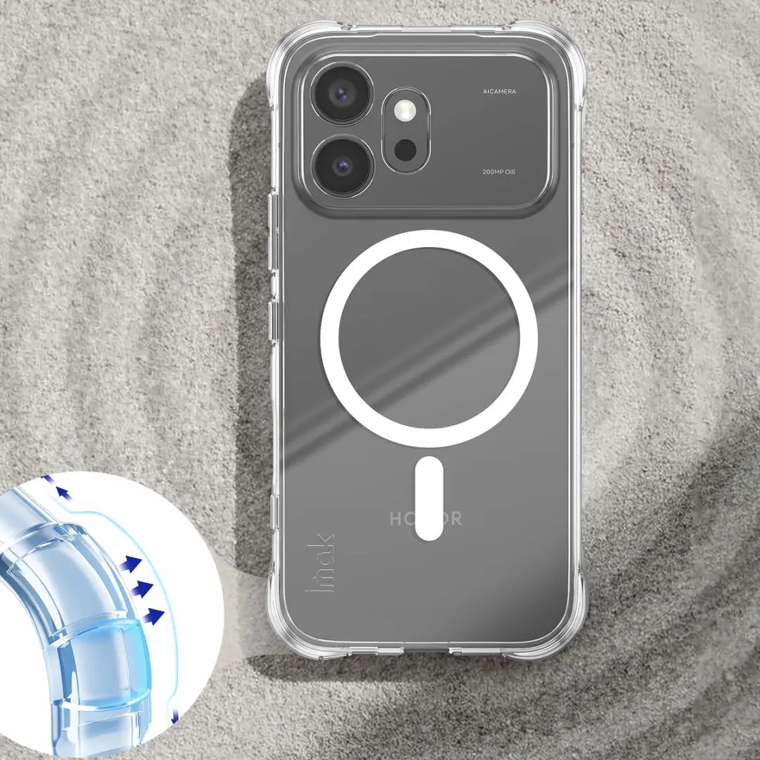 Imak Hoesje Honor 600 Schokbestendig Magnetisch - Transparant BACK-IMAK-MS-H600R
