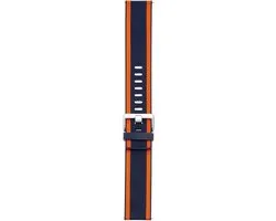 Fitbit Woven Band Versa - Maat L - Navy/Orange