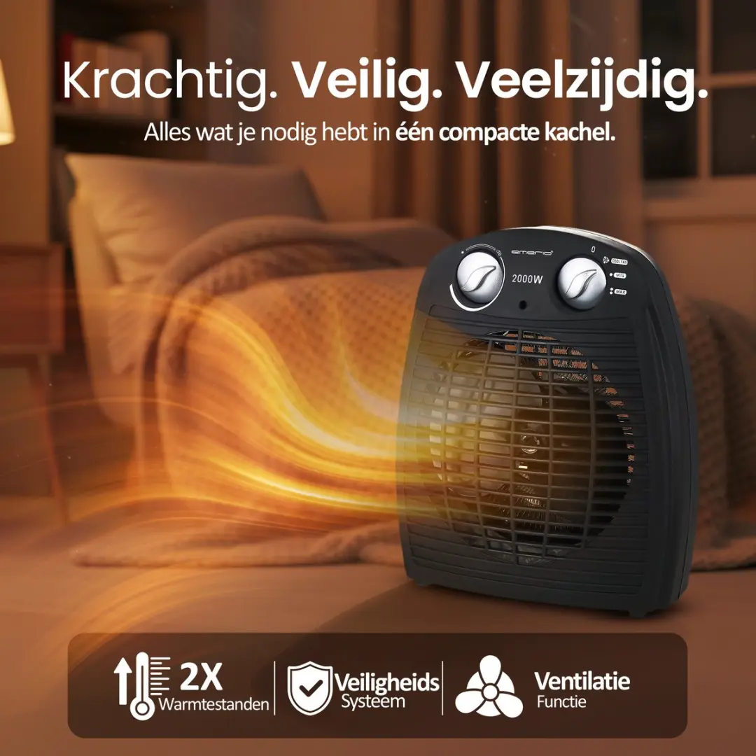 Emerio FH-106737.2 Ventilator Kachel 2000W - Zwart