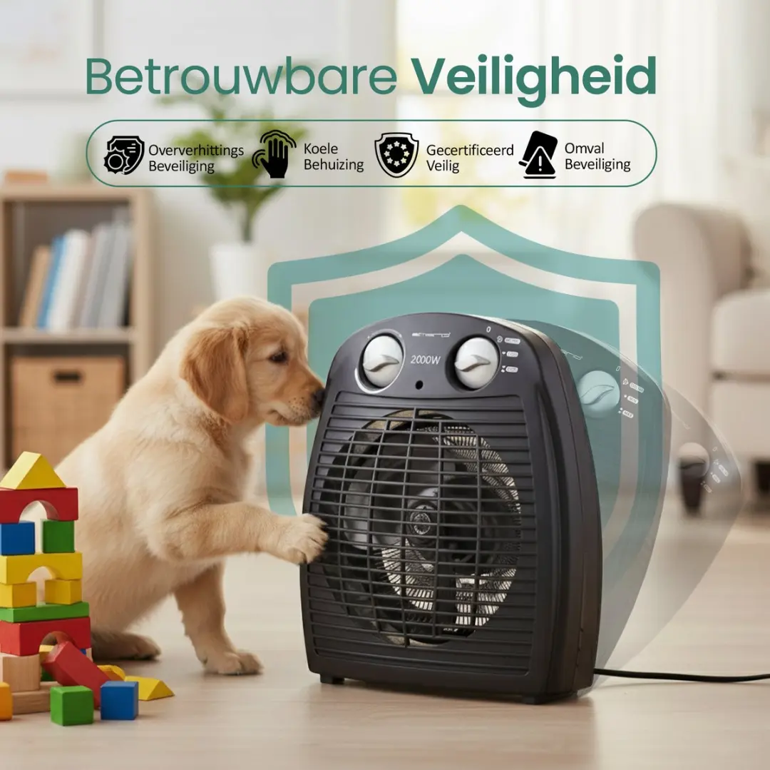 Emerio FH-106737.2 Ventilator Kachel 2000W - Zwart