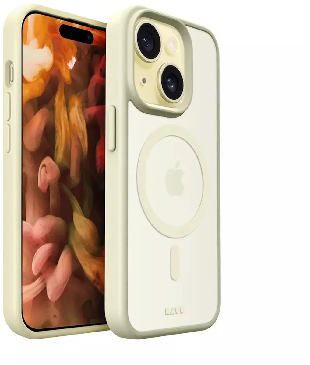 Laut HUEX PROTECT Hoesje iPhone 14/15 Plus - Geel - MagSafe