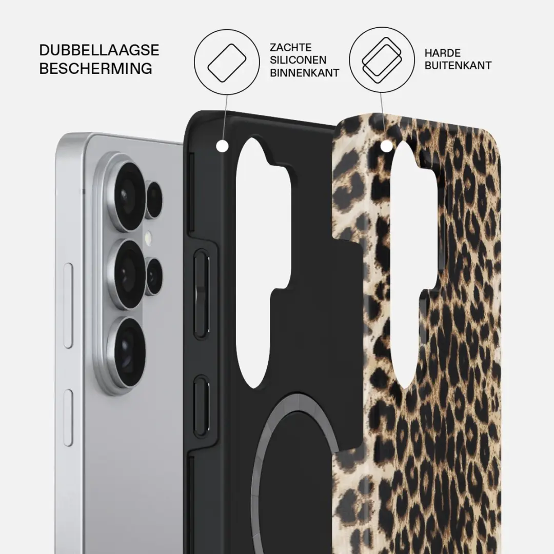Burga Tough MagSafe Hoesje Samsung Galaxy S26 Ultra - Bruin
