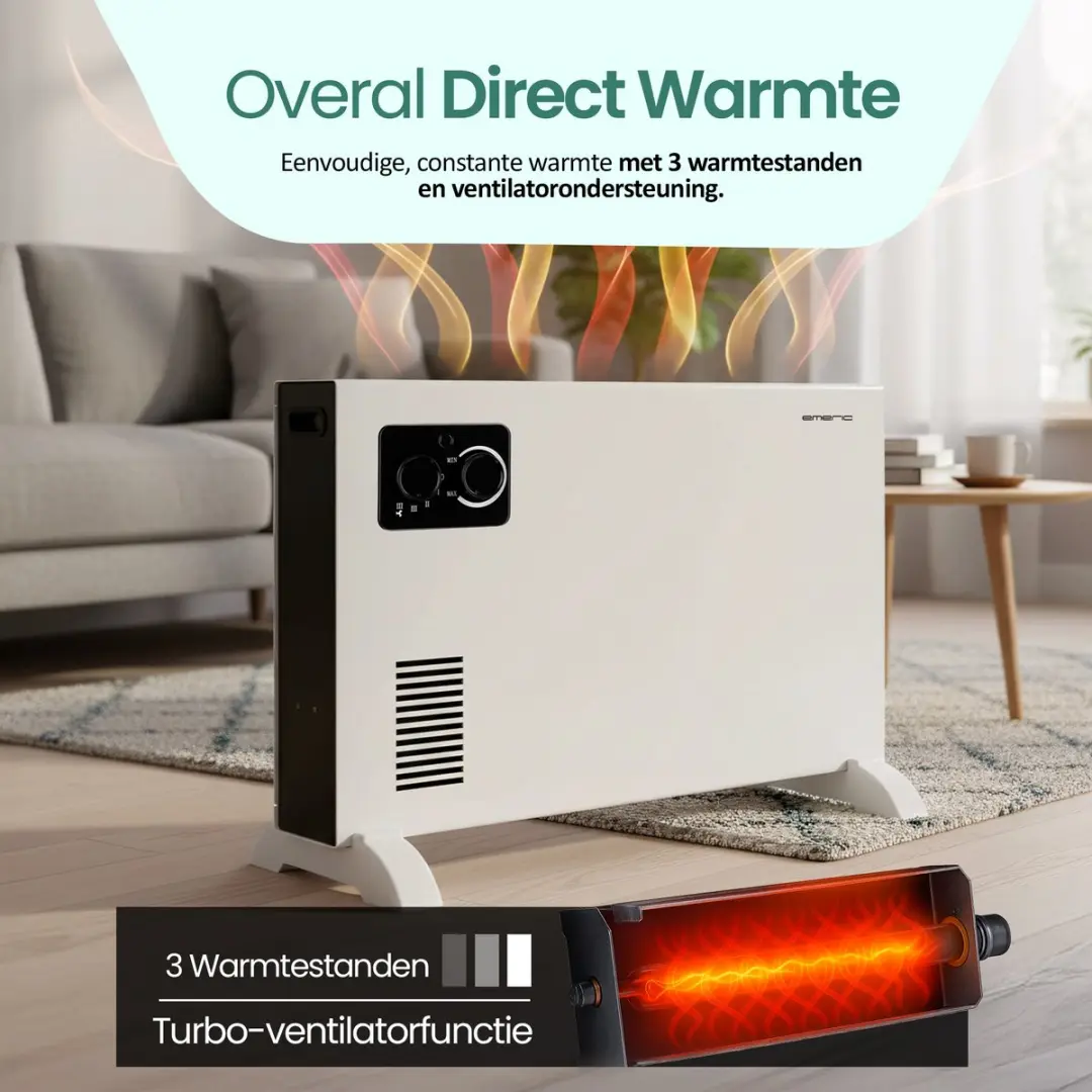 Emerio CH-127166 Convectorverwarmer 2000W - Wit