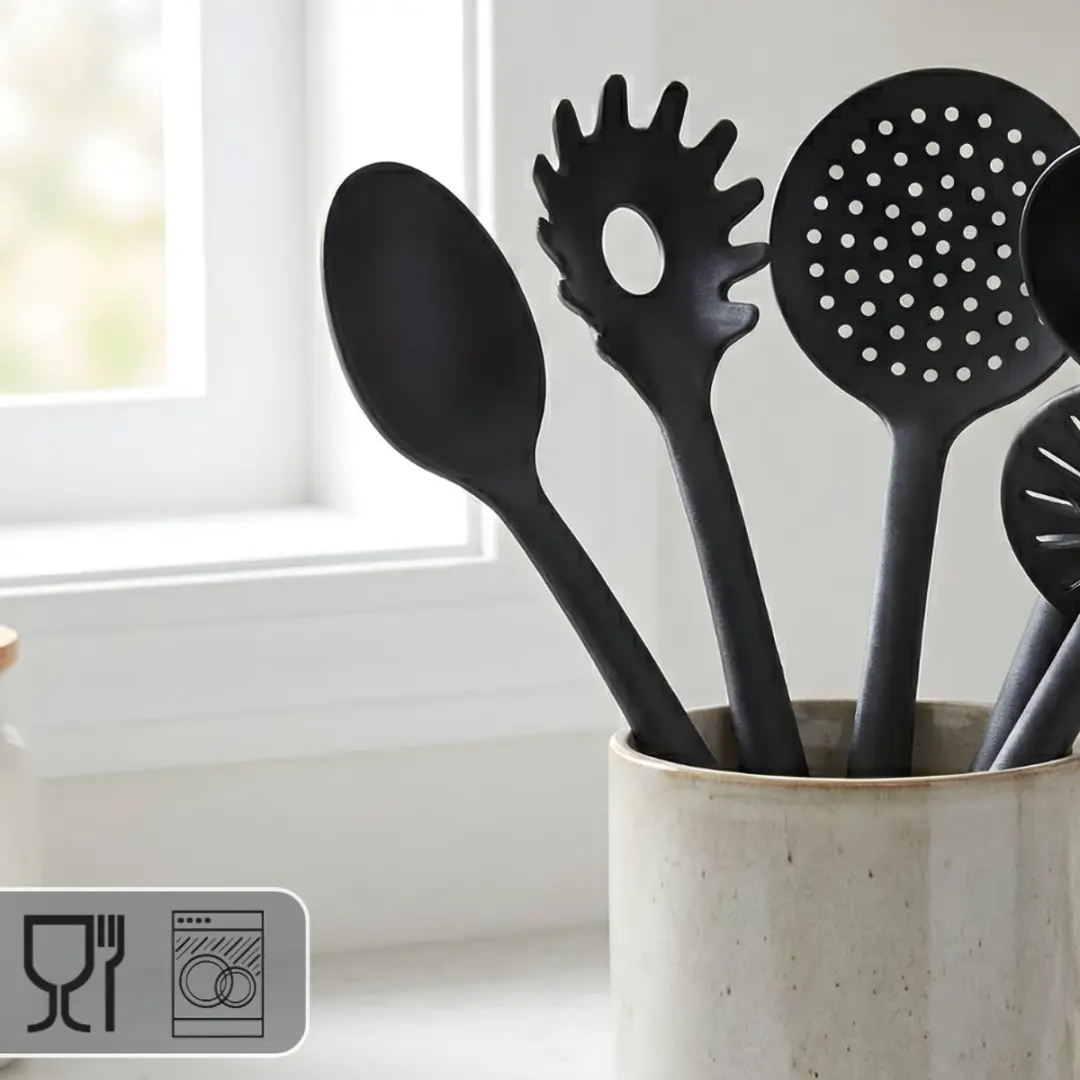Metaltex Tecna Line Keukengerei Set 5-delig - Zwart