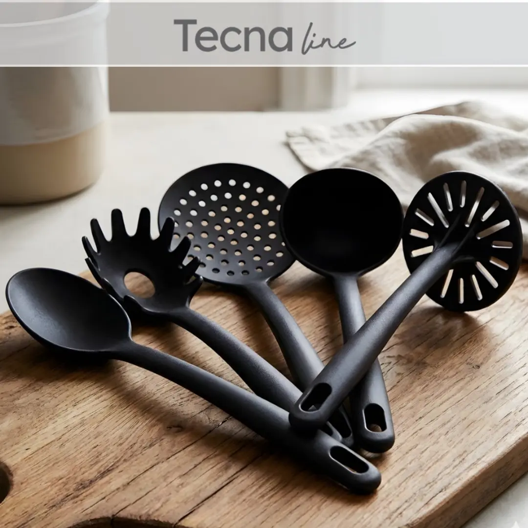 Metaltex Tecna Line Keukengerei Set 5-delig - Zwart