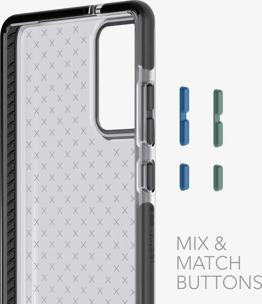 Tech21 Evo Check Back Cover Samsung Galaxy Note20 Ultra - Zwart