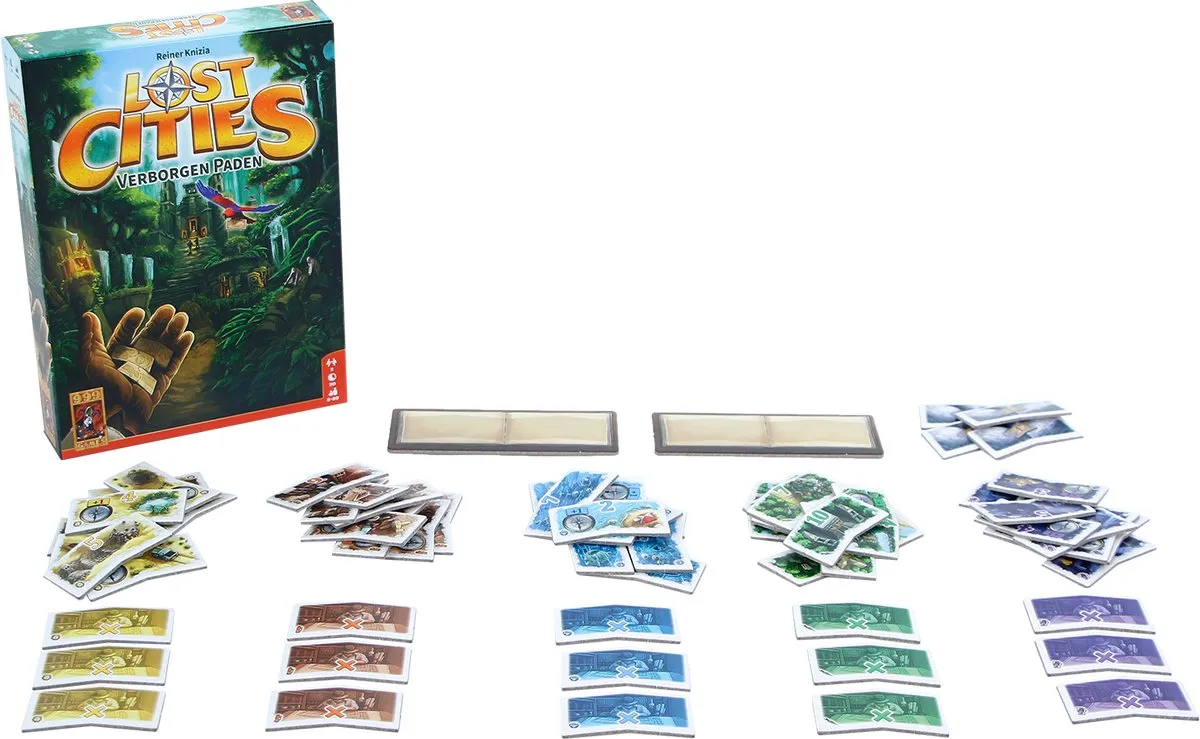 999 Games Lost Cities Verborgen Paden - 2 Spelers - afbeelding 6 van 6