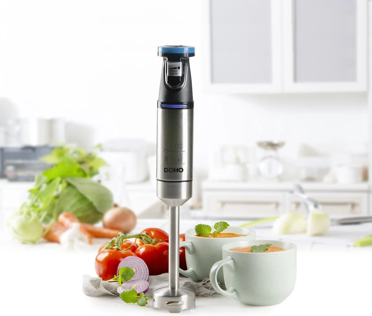 Domo DO9254M Staafmixer Set - 800W - met Hakmolen & Spiraalsnijder - Zwart/RVS - afbeelding 6 van 6