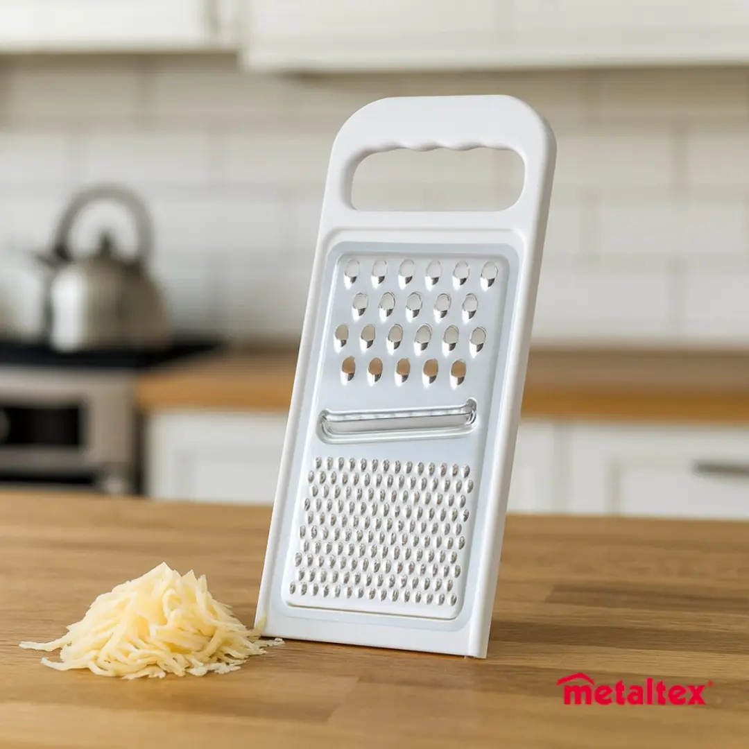 Metaltex Handrasp 3-in-1 252194 - RVS - Grof/Fijn