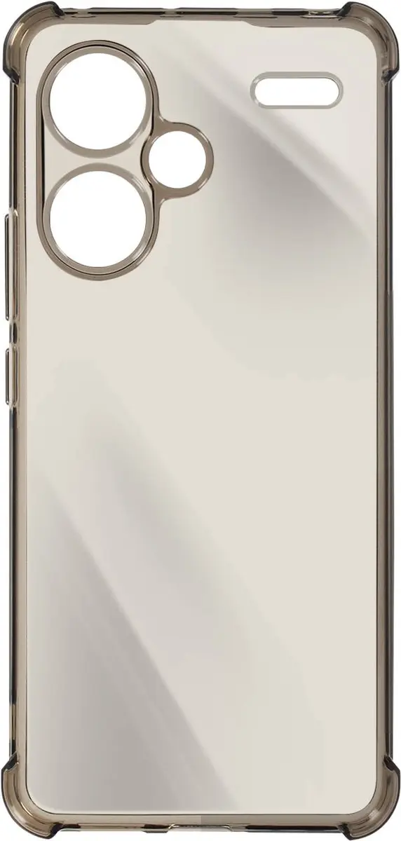 Imak Hoes Xiaomi Redmi Note 13 Pro+ TPBUMP-IMAK-BK-N13P - Transparant zwart
