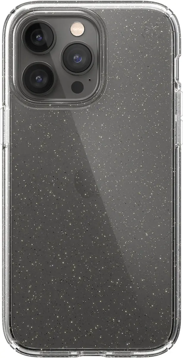 Speck Presidio Perfect Clear iPhone 14 Pro Max Hoesje - Goud Transparant