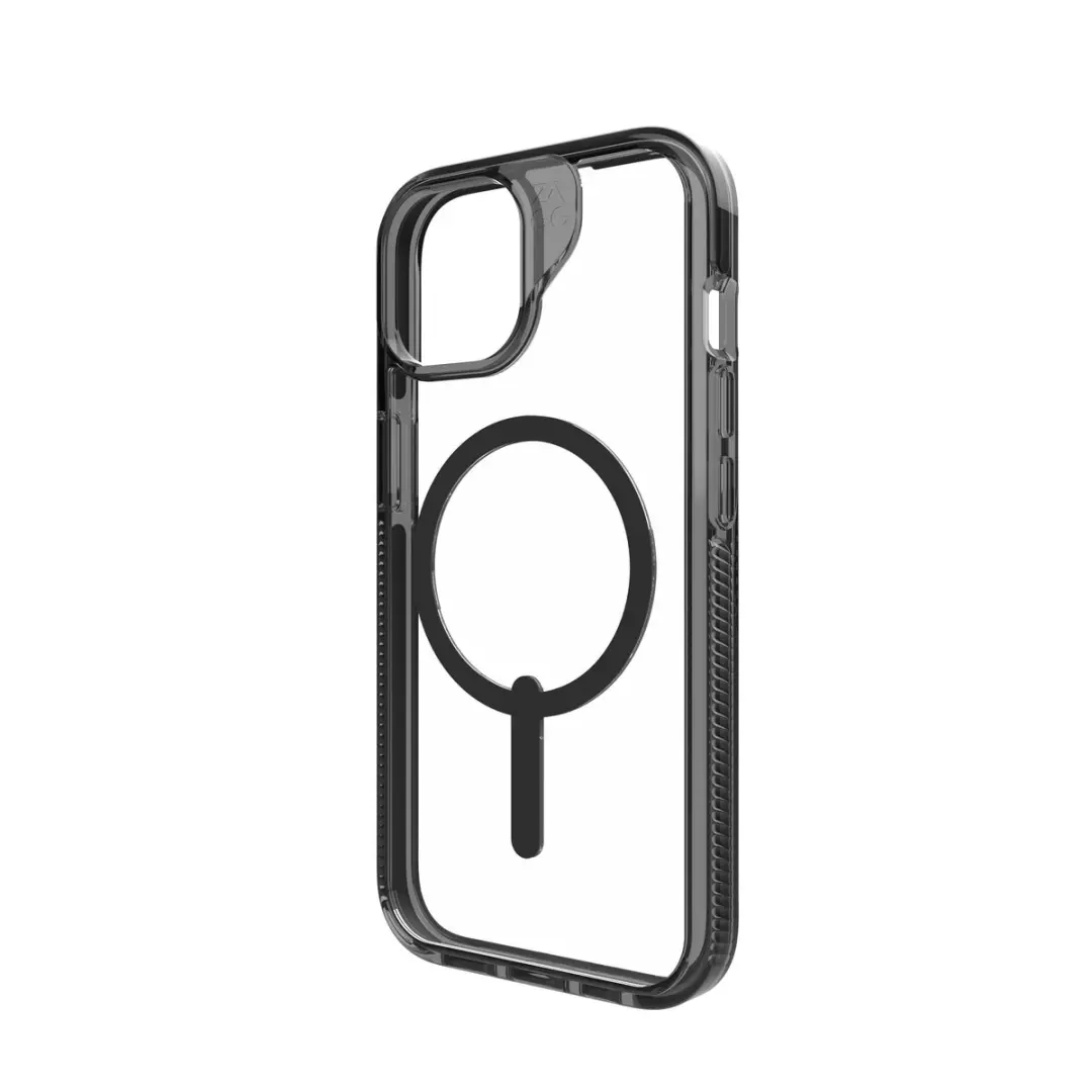 ZAGG Santa Cruz Snap Hoesje iPhone 17e/16e/15/14/13 - MagSafe - Transparant Zwart