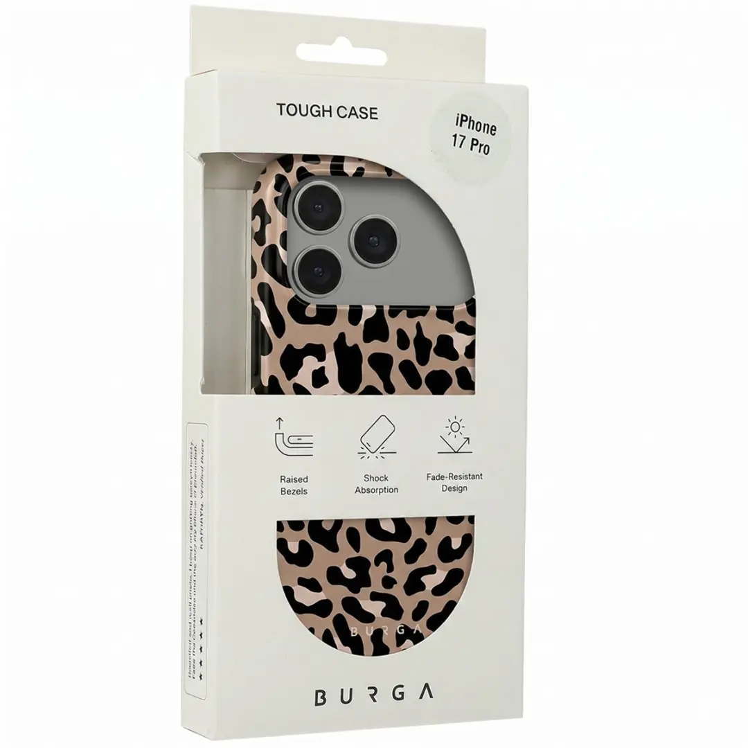 Burga Tough Series MagSafe Hoesje iPhone 17 Pro - Luipaard - BRGTOCASEMAGIP17PPI