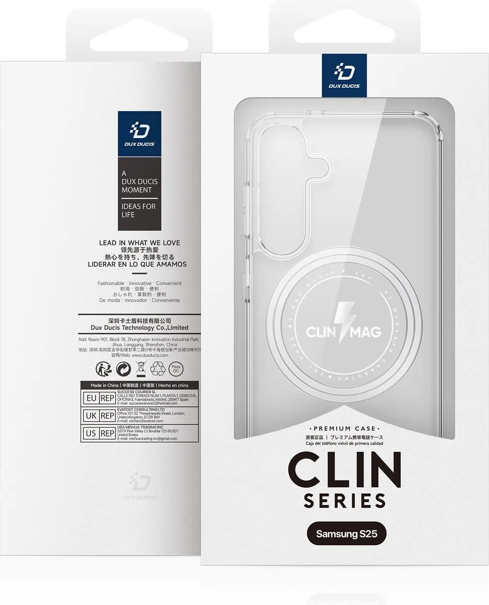 Dux Ducis Clin Mag Series Telefoonhoesje - Samsung Galaxy S25 Plus - Transparant