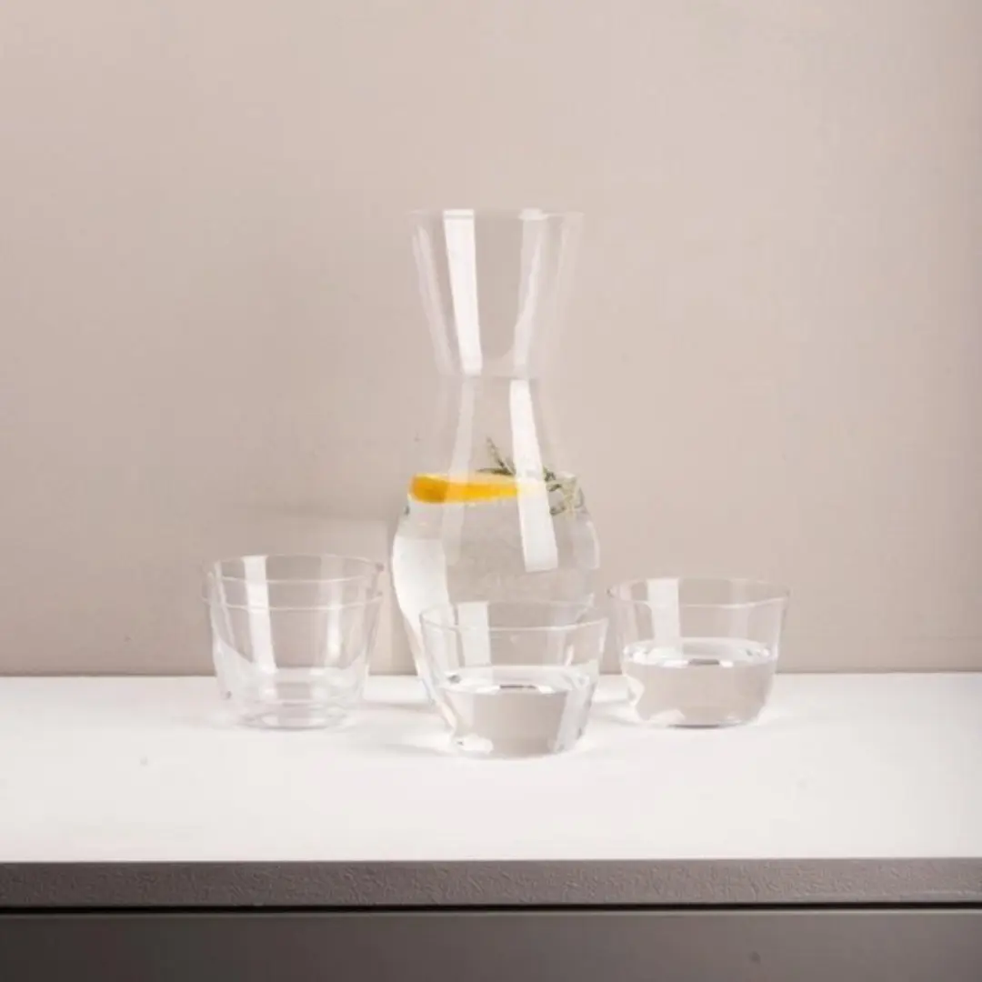 Gusta Karaf 820ml met 4 Waterglazen 200ml - Transparant
