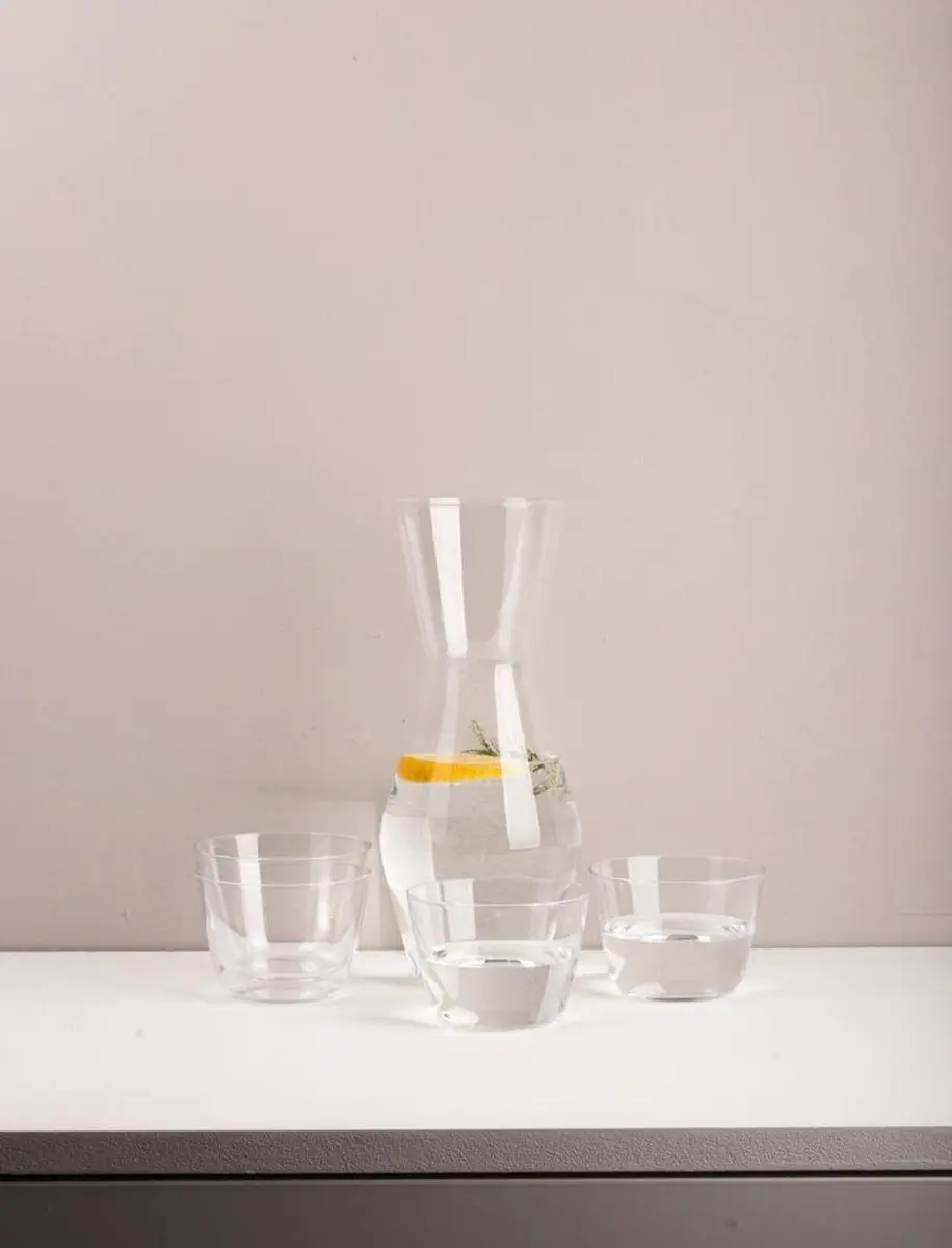 Gusta Karaf 820ml met 4 Waterglazen 200ml - Transparant