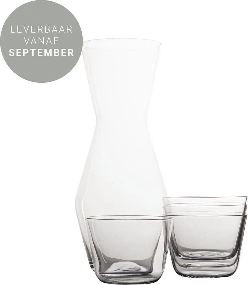 Gusta Karaf 820ml met 4 Waterglazen 200ml - Transparant