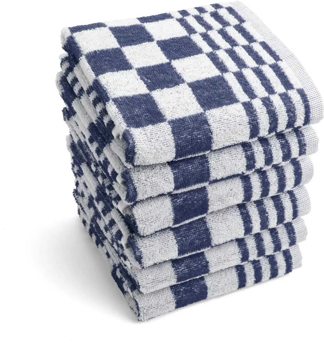 BYRKLUND Keuken- en Theedoeken Clean Blauw - 12-delige Set