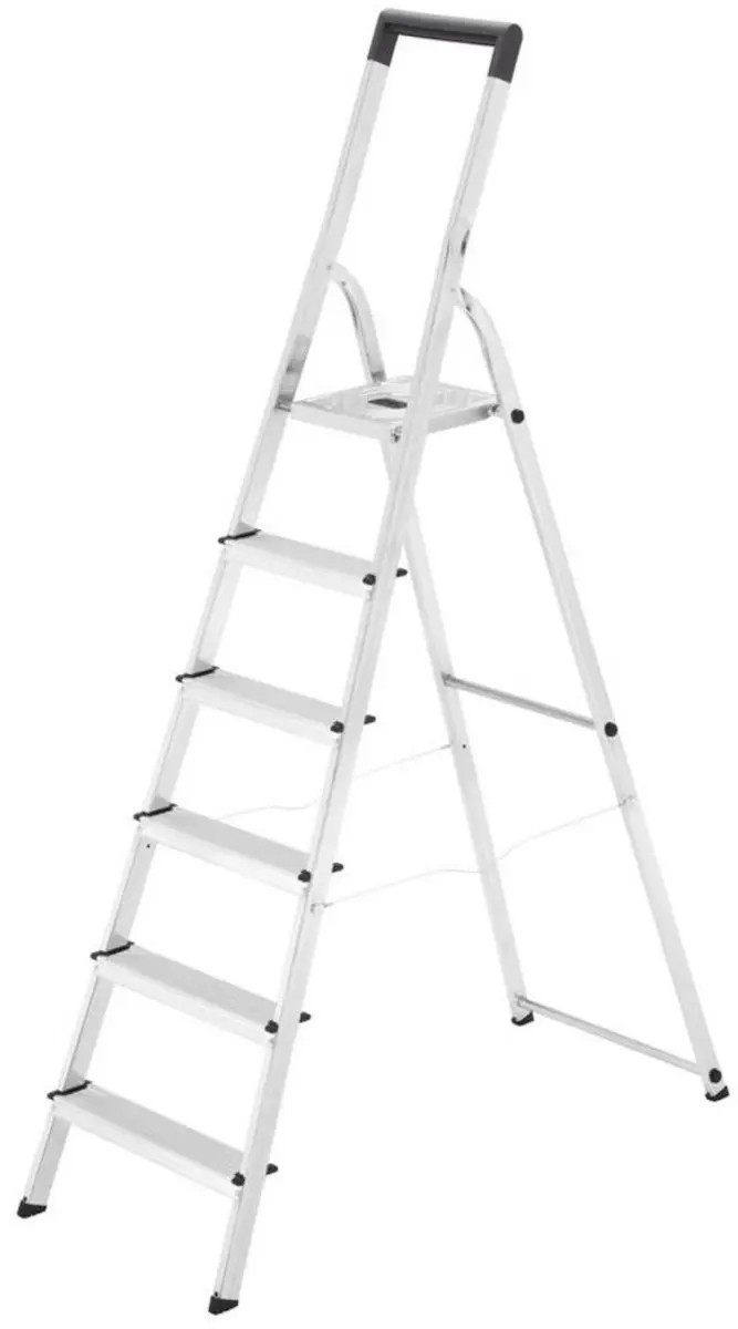 Hailo L40 Trap 6-treden Aluminium - Blauw