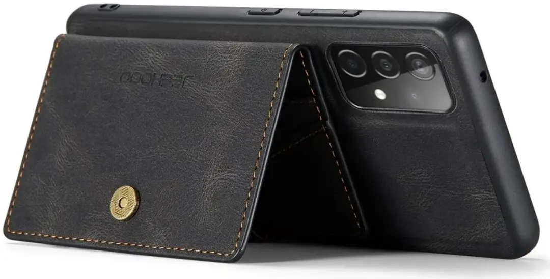 Caseme JH-01 Hoesje Samsung Galaxy A32 5G - Pasjeshouder Zwart