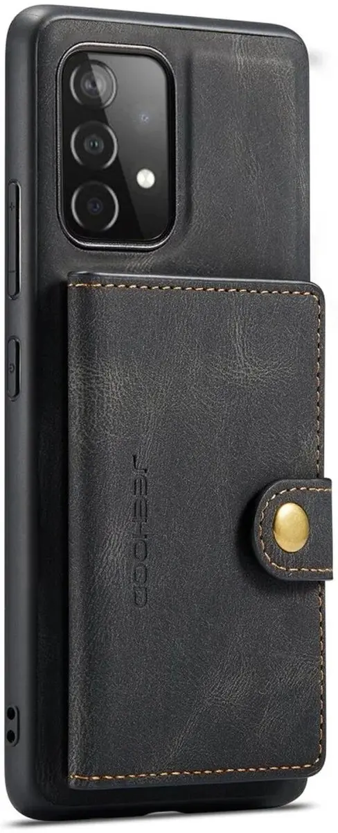 Caseme JH-01 Hoesje Samsung Galaxy A32 5G - Pasjeshouder Zwart