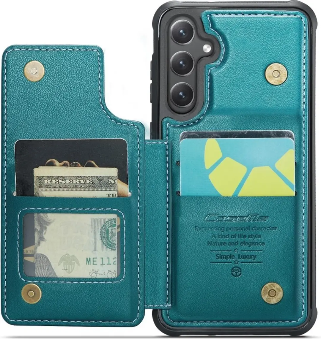 CaseMe C22 Hoesje Samsung Galaxy S25 - Groen - afbeelding 6 van 6