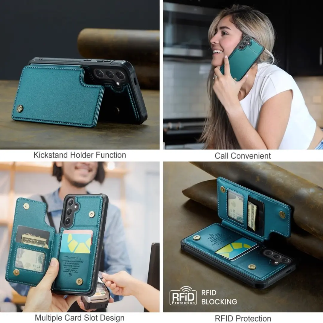 CaseMe C22 Hoesje Samsung Galaxy S25 - Groen