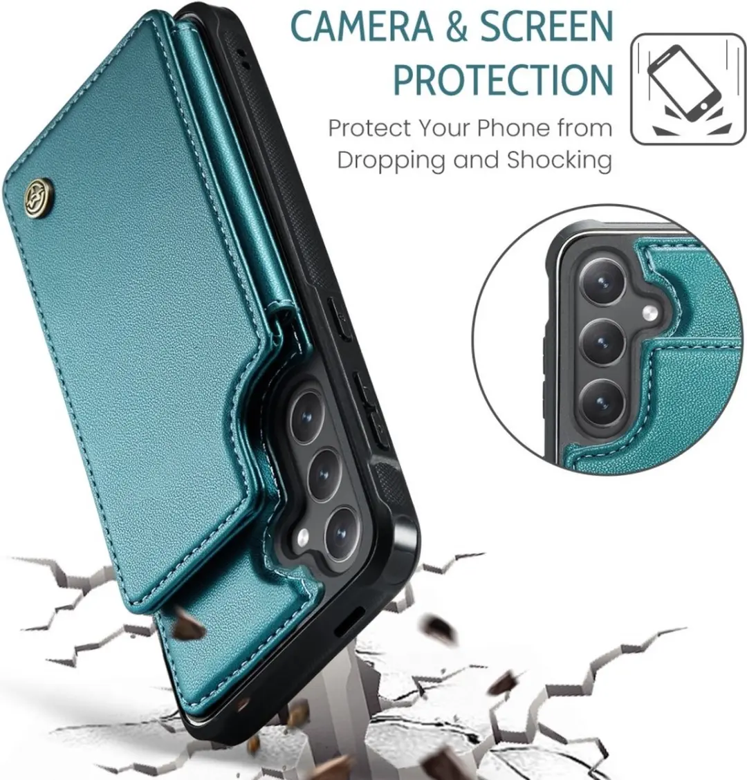 CaseMe C22 Hoesje Samsung Galaxy S25 - Groen
