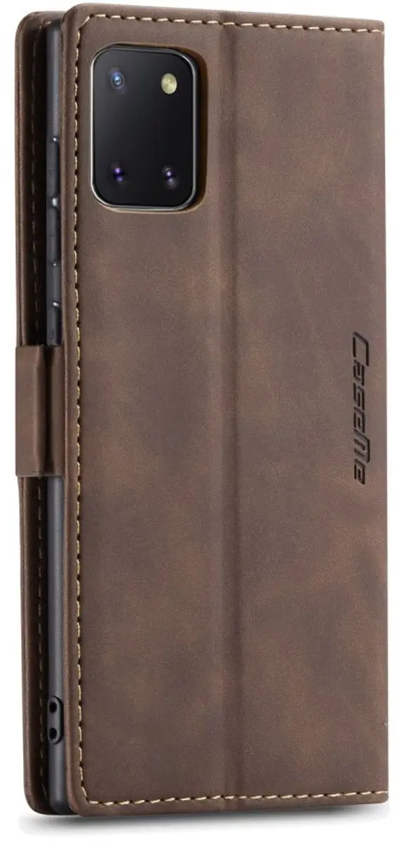 Caseme 013 Book Case Hoesje - Samsung Galaxy Note 10 Lite - Donkerbruin