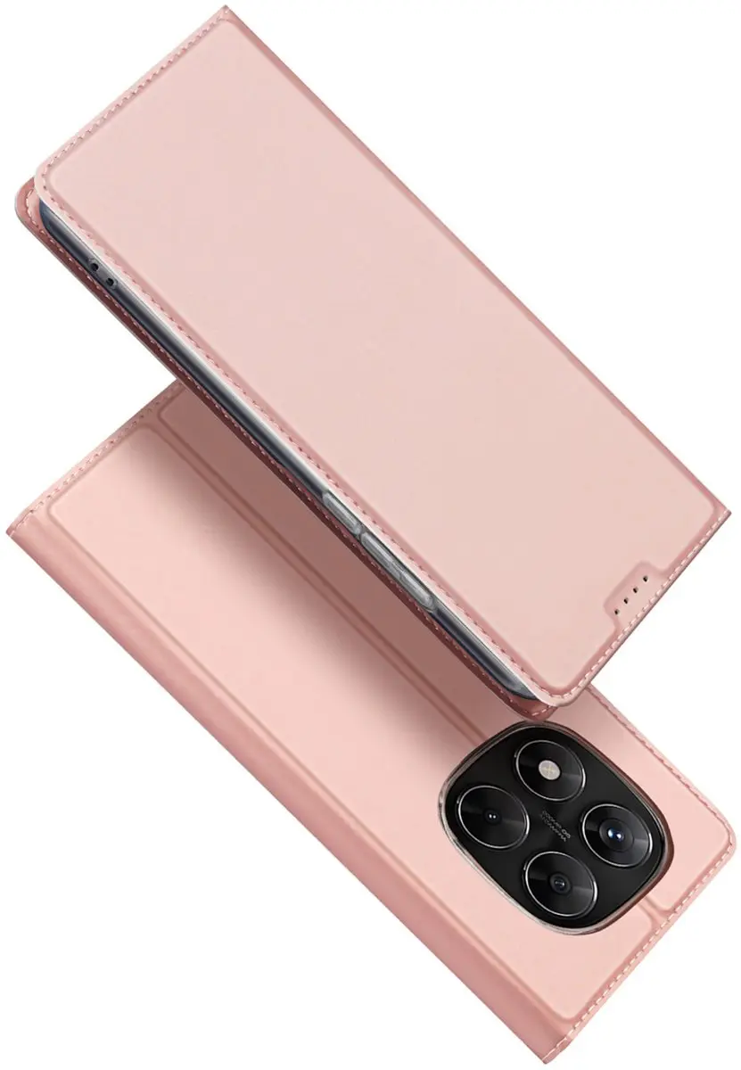 Dux Ducis Telefoonhoesje Rosé-goud voor Xiaomi Redmi Note 14 Pro 5G - Book Case