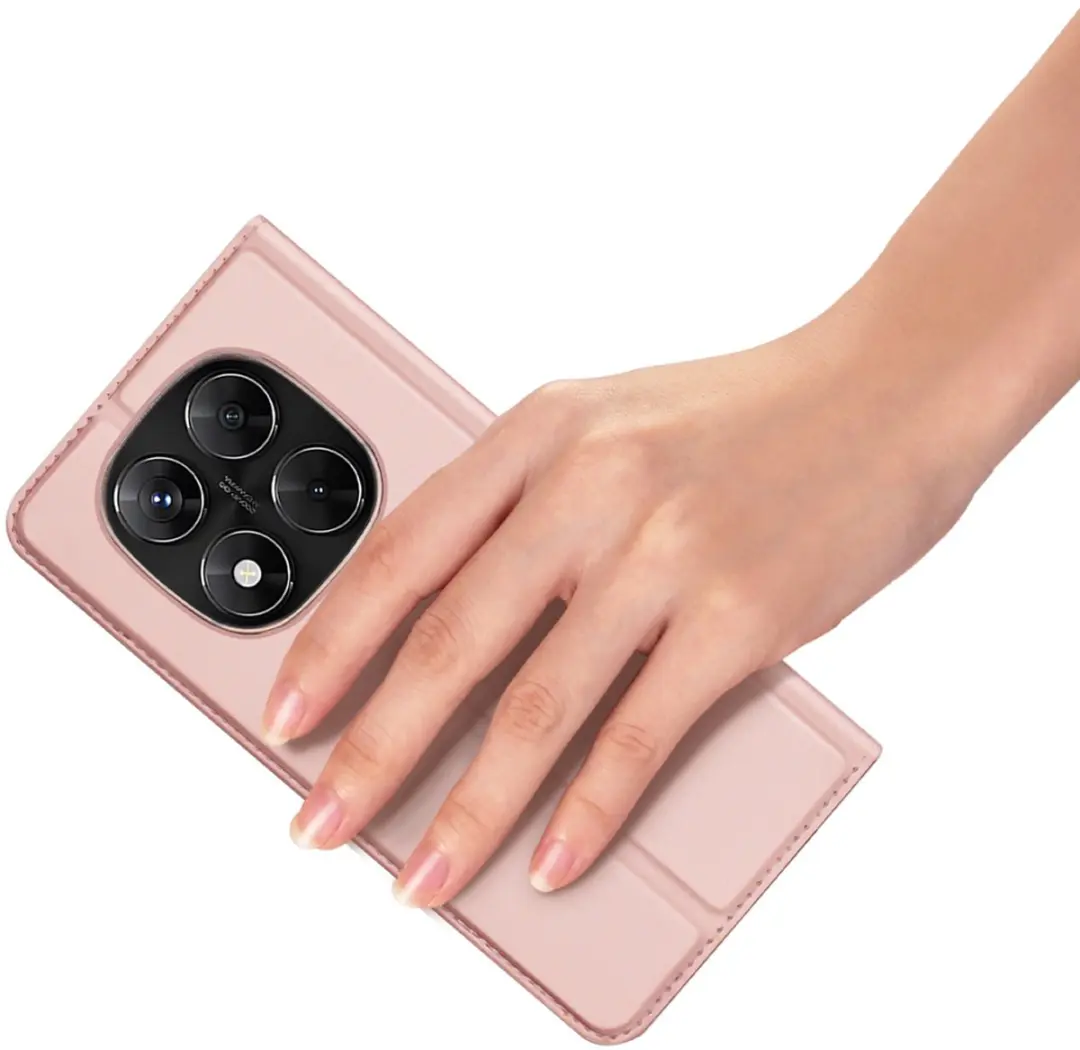Dux Ducis Telefoonhoesje Rosé-goud voor Xiaomi Redmi Note 14 Pro 5G - Book Case